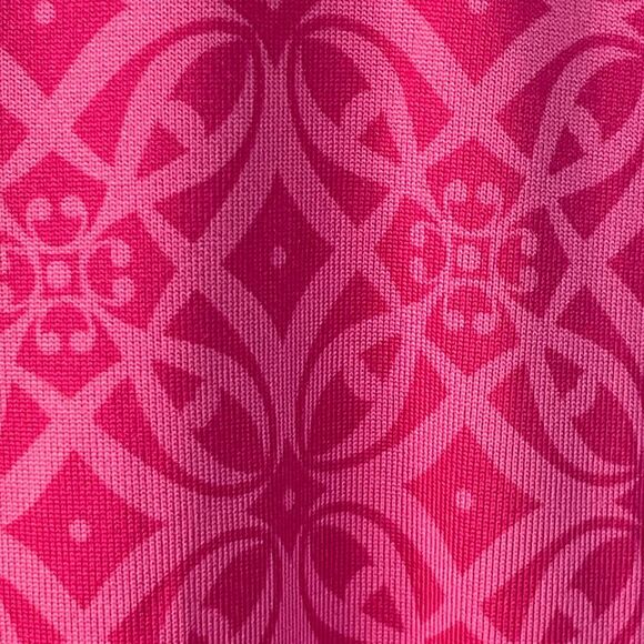 Jockey Performance Running Tee Pink Floral Nylon Long Sleeve Crewneck XS - Picture 3 of 5